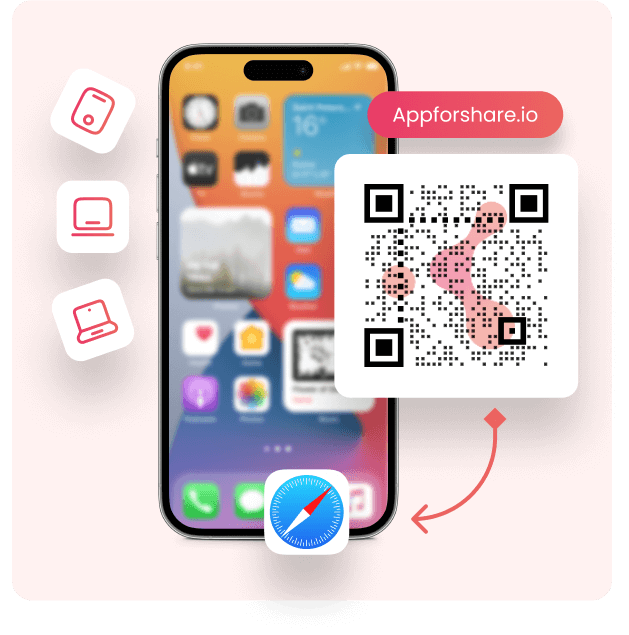 Safari on iPhone or iPad to get appforshare.io